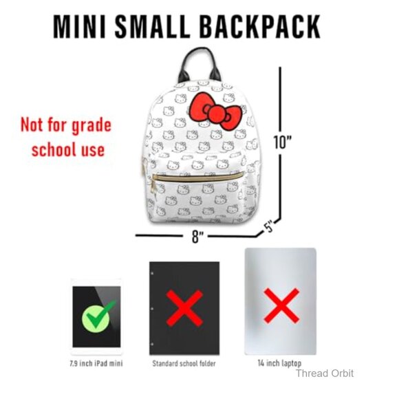 Faux Leather Mini Backpack with Adjustable Straps and Front Pocket main image 3